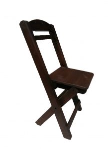 เก้าอี้ไม้ มีพนักพิง พับได้ ข้าง งานทำสี