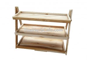 ชั้นไม้ขนาดเล็กพับได้ ชั้นวางของ ชั้นพับ ชั้นไม้สักแท้ ชั้นเล็ก ชั้นวางขนม วางกระบองเพชร ชั้นวางสมุนไพร ชั้นวางกระเป๋า ชั้นวางเครื่องสำอางพับเก็บได้ ชั้นโชว์สินค้า ชั้นวางครีม ตกแต่งร้าน ชั้งวางต้นไม้ ขนาดเล็ก พับได้ 3 ชั้น ไม้ดิบ