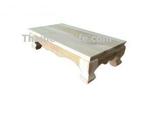 โต๊ะยอด โต๊ะหมู่บูชา ฐานรองพระ แท่นรองพระ ตั่งวางพระ หิ้งพระ ฐานรองพระไม้สัก ชั้นวางพระไม้สัก ขาสิงห์ ไม้ดิบ