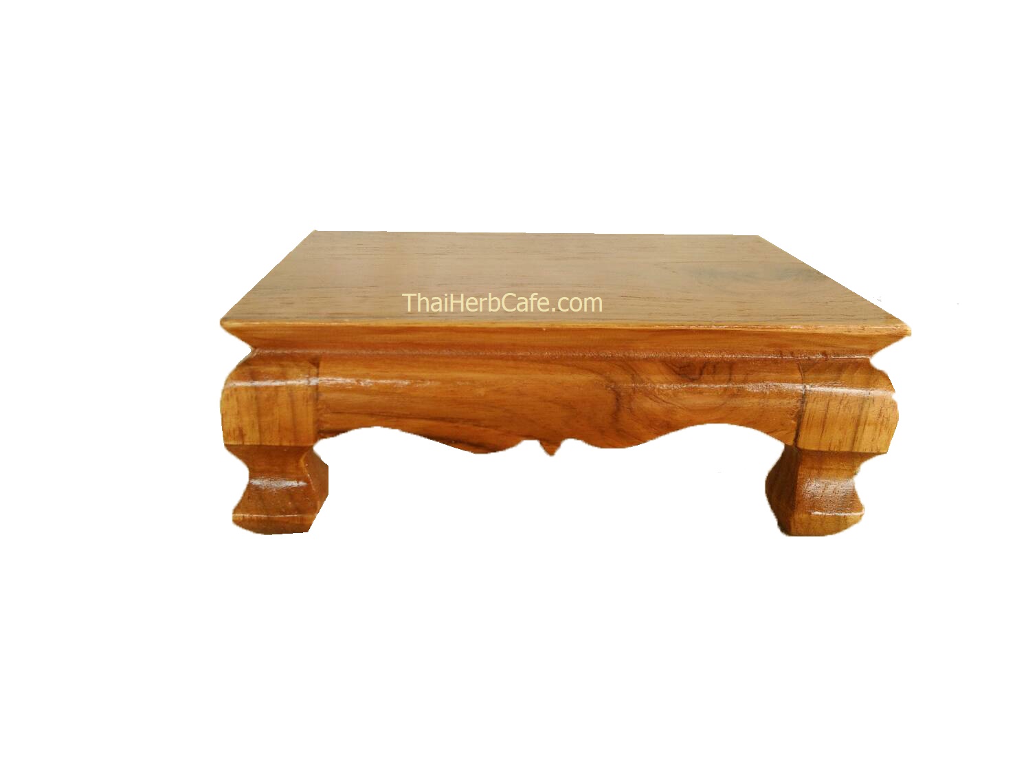 ต๊ะยอด 2 ขนาด ไม้สักเคลือบเนื้อไม้สีน้ำตาล โต๊ะหมู่บูชา ฐานรองพระ แท่นรองพระ ตั่งวางพระ หิ้งพระ ฐานรองพระไม้สัก ชั้นวางพระไม้สัก ขาสิงห์ ขาเตี๊ย ไม้สัก